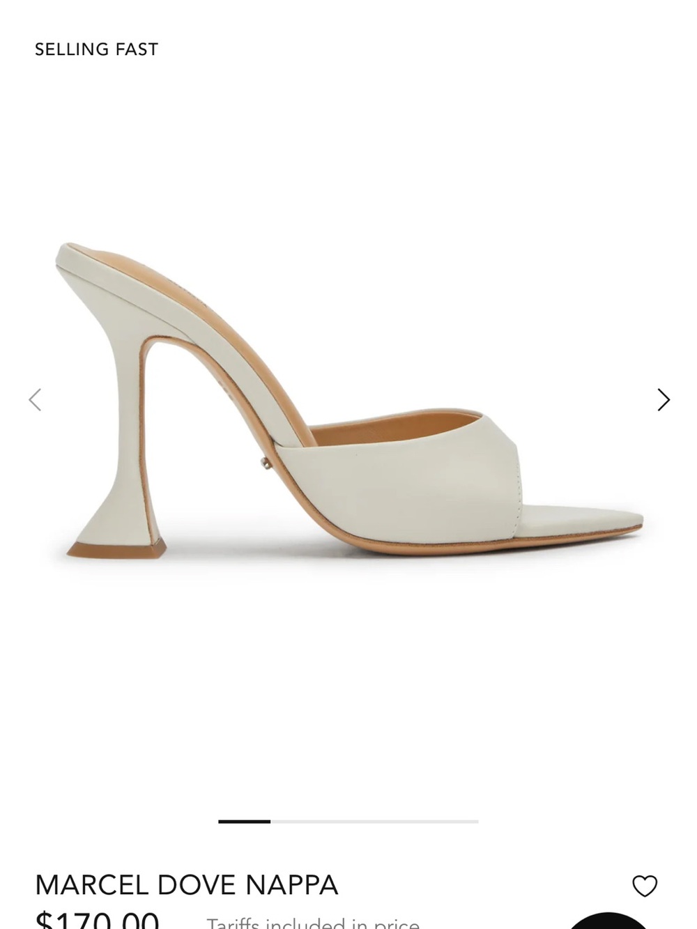 Tony Bianco Sculpted Open-Toe Mule in Dove